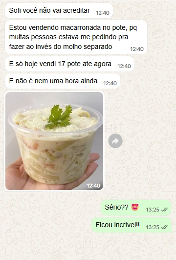 Depoimento de aluna 2 sobre o Manual de Molhos Artesanais